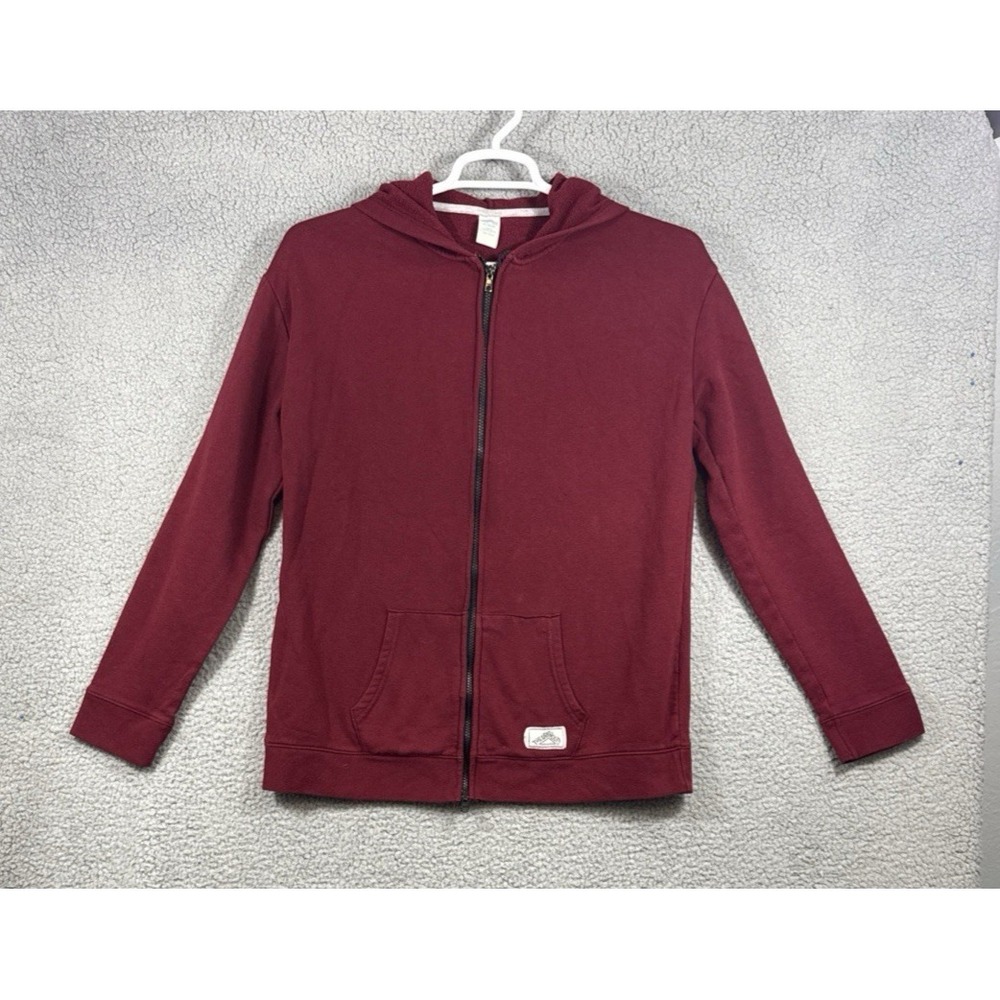 Thereabouts Girls Juniors XL Maroon Burgundy Hoodie Long Sleeve Full Zip Pockets